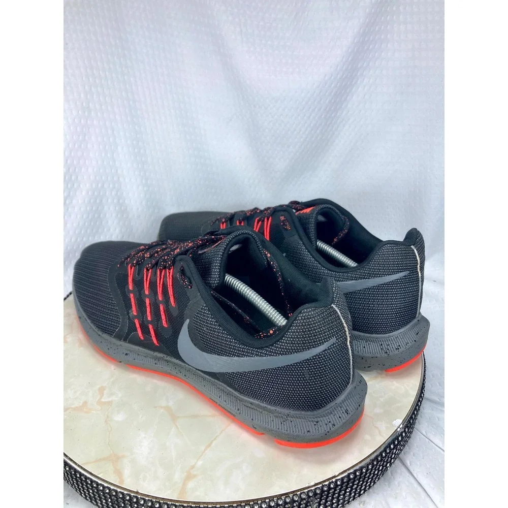 Nike Run Swift Running Shoes Mens 14 Black Hyper Crimson Sporty Low Top Sneakers